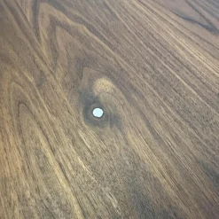 Scholtissek Esstische|Esstisch SR1 Astiger Nussbaum Natur Geölt Äste Mit Zinn Ausgegossen Inklusive Querauszug