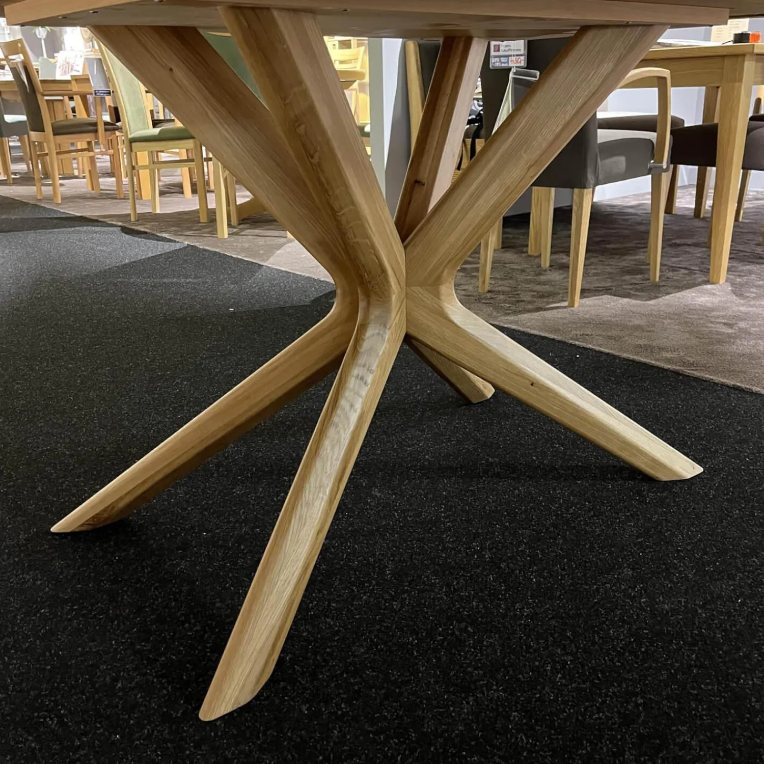 Koinor Esstische|Esstisch T5005 2D Fest Massivholz Wildeiche Natur 2207