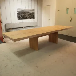 Team 7 Esstische|Esstisch Tema Eiche Naturöl Weiß Füße Holzwange mit 100cm Auszugsplatte