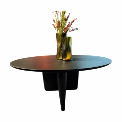 B&B Italia Esstische|Esstisch Tobi-Ishi Zementmörtel Schwarz