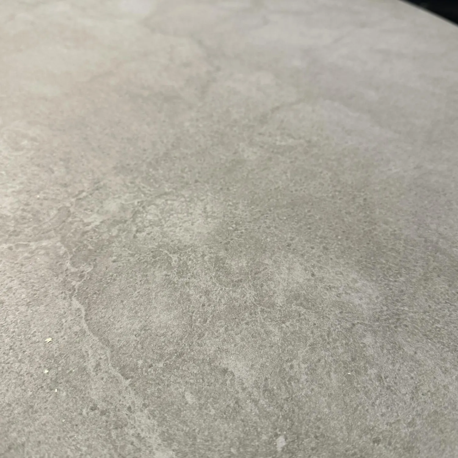 Bacher Esstische|Esstisch Todo 6116 Platte Keramik Matt Rock Grigio Grau Säule Lack Matt Bodenplatte Metall Schwarz Tiefmatt Ausziehbar