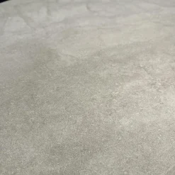 Bacher Esstische|Esstisch Todo 6116 Platte Keramik Matt Rock Grigio Grau Säule Lack Matt Bodenplatte Metall Schwarz Tiefmatt Ausziehbar