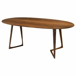 Zeitraum Esstische|Esstisch Twist Amerikanischer Nussbaum Massiv