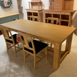 Maison Essgruppen|Esstisch Und 4 Stühle Terra Pinie Massiv Bezug Stoff Regula 1637-05