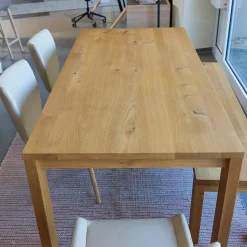 Scholtissek Esstische|Esstisch Varus Knorrige Eiche Mit Harz Ausgegossen Gestell Stollenfüße Passend Ausziehbar Ohne Stühle Und Bank