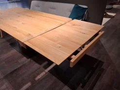 Voglauer Esstische|Esstisch Vgalvino Wildeiche Rustico Schwarz Geölt mit 2 Tischverlängerungen