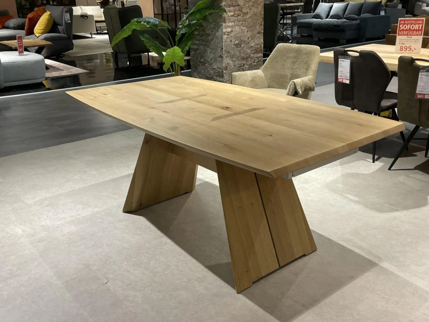 Voglauer Esstische|Esstisch V-Rock Living Alteiche Rustico Gebürstet mit Verlängerung