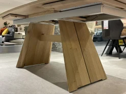 Voglauer Esstische|Esstisch V-Rock Living Alteiche Rustico Gebürstet mit Verlängerung