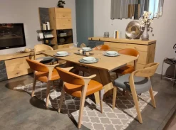 Voglauer Esstische|Esstisch V-Rock Massivholz Alteiche Rustiko Mit Auszug