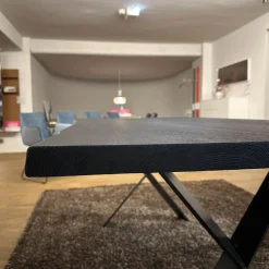 WK Wohnen Esstische|Esstisch WK854-14 Wildeiche Massiv Gebürstet Geköhlt Geölt