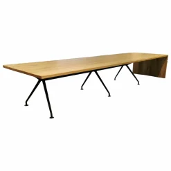 Wagner Esstische|Esstisch W-Table Vollholz Eiche Geölt Tischbeine Aluminium Schwarz Pulverbeschichtet