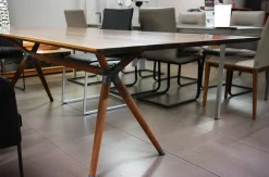 Zoom by Mobimex Esstische|Esstisch X2 Schwarznuss Mit Splintanteil Oberfläche Natur Geölt