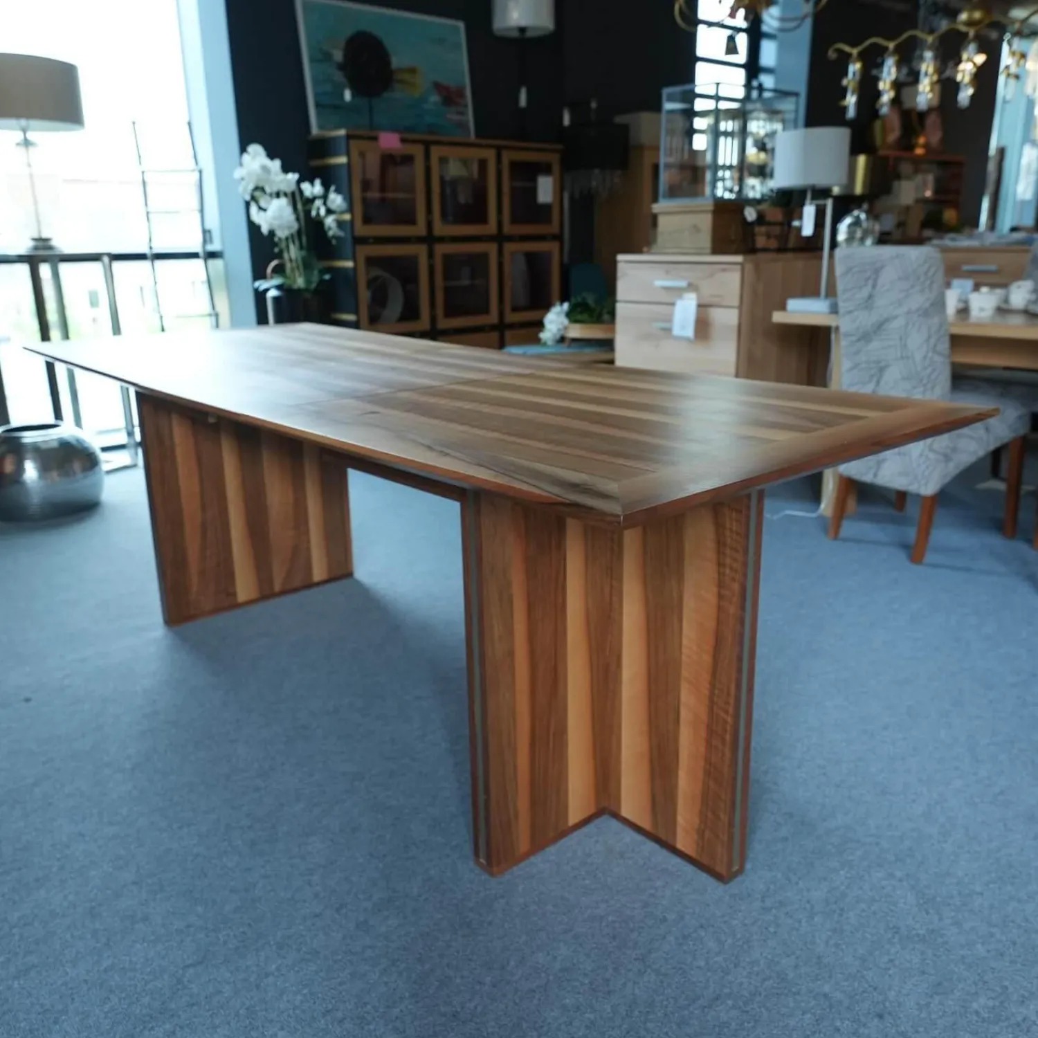 Baur Esstische|Esstisch Xeno Nussbaum Massiv Ausziehbar