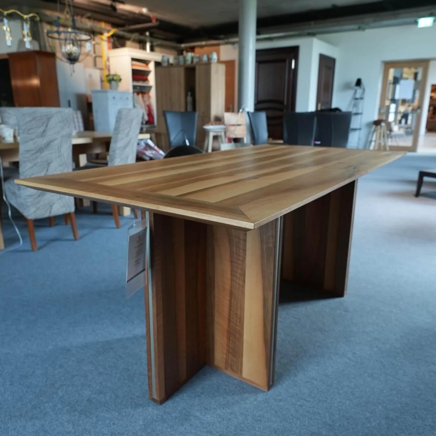 Baur Esstische|Esstisch Xeno Nussbaum Massiv Ausziehbar