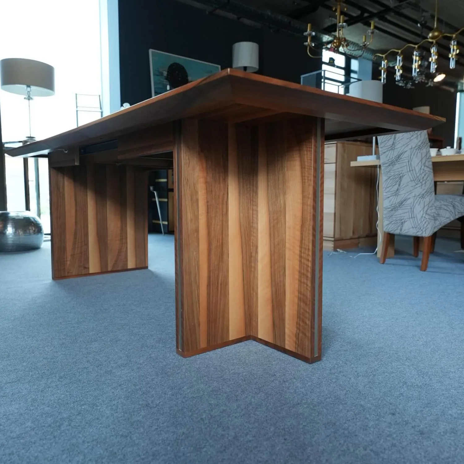 Baur Esstische|Esstisch Xeno Nussbaum Massiv Ausziehbar