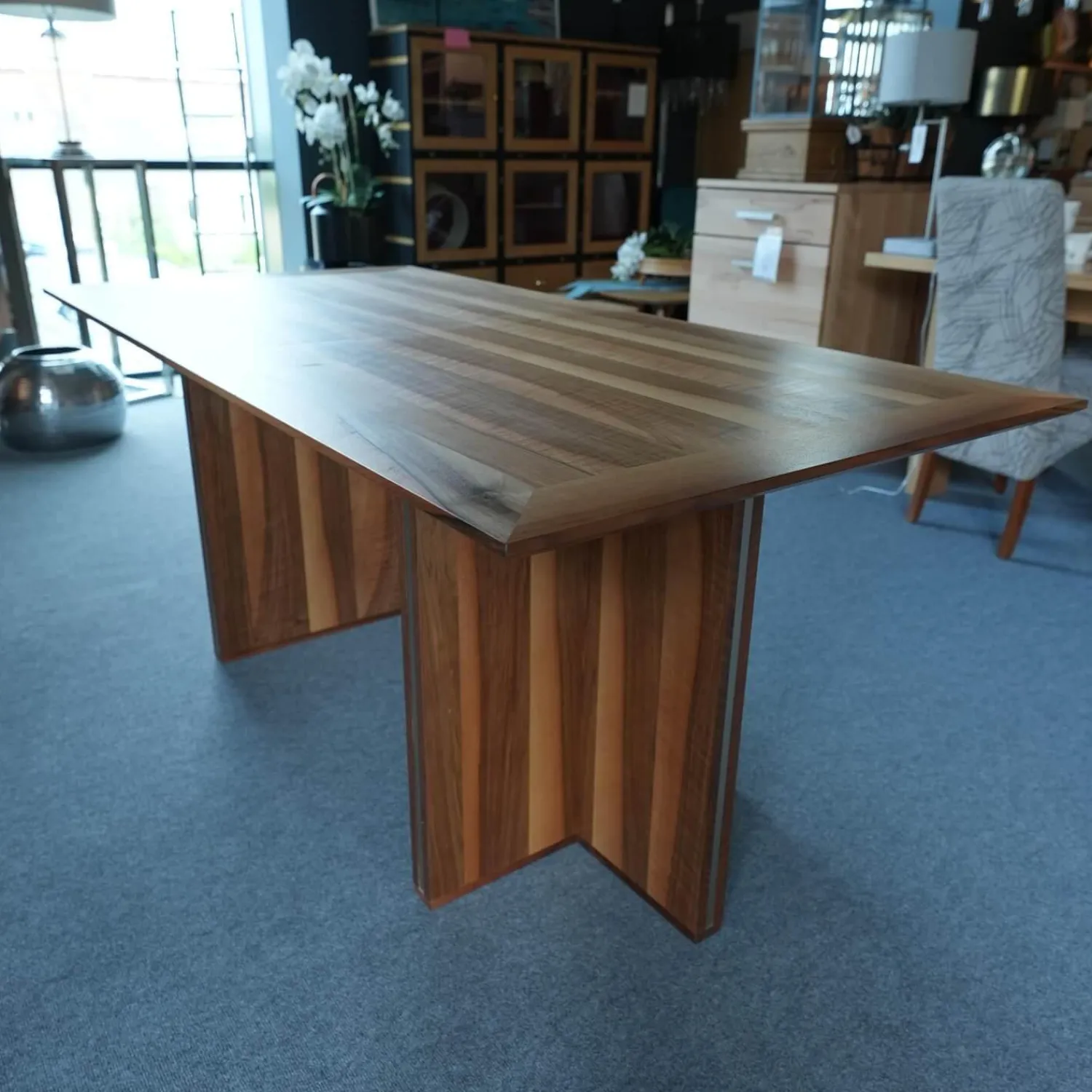 Baur Esstische|Esstisch Xeno Nussbaum Massiv Ausziehbar