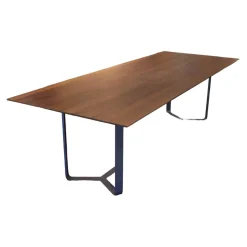 Girsberger Esstische|Esstisch Yoho Räuchereiche Lackiert Natur N101 Gestell RAL 7016 Anthrazitgrau