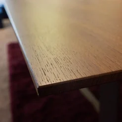 Girsberger Esstische|Esstisch Yoho Räuchereiche Lackiert Natur N101 Gestell RAL 7016 Anthrazitgrau