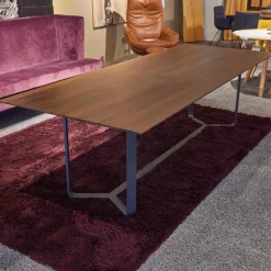 Girsberger Esstische|Esstisch Yoho Räuchereiche Lackiert Natur N101 Gestell RAL 7016 Anthrazitgrau