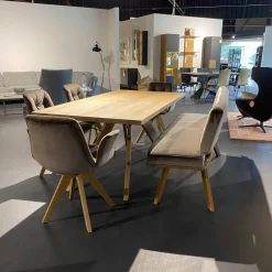 Hartmann Essgruppen|Esstischgruppe 4-er Stuhlgruppe Ennaj 2 Armlehner 2 Stühle 1 Bank