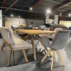 Hartmann Essgruppen|Esstischgruppe 4-er Stuhlgruppe Ennaj 2 Armlehner 2 Stühle 1 Bank