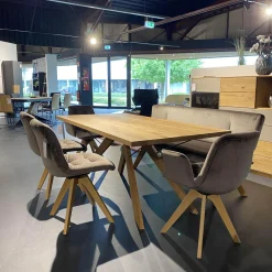 Hartmann Essgruppen|Esstischgruppe 4-er Stuhlgruppe Ennaj 2 Armlehner 2 Stühle 1 Bank