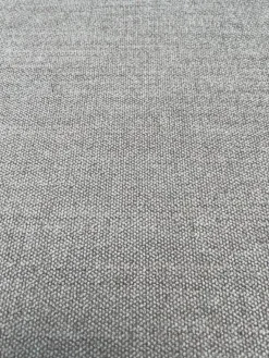 Vitra Essgruppen|Esstischgruppe Mit Tisch S.A.M. Bois Tischplatte Eiche Massivholz Dunkel Gebeitzt Und 6 Stühlen HAL Soft Wood Stoff Dumet Farbe Beige Melange Gestell Eiche Massivholz Dunkel Gebeitzt