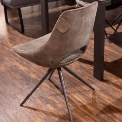 Musterring Essgruppen|Esstischgruppe MR Navarra Platte Dekton Laos Industrial Metallgestell Mit 6 Stühlen