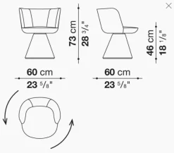B&B Italia Stuhlsets|Esszimmerstuhl Flair O Stoff Rattier Edit Bastfarben Beige Innenrahmen Stahlrohre
