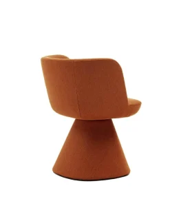 B&B Italia Stuhlsets|Esszimmerstuhl Flair O Stoff Satin Adria Orange Innenrahmen Stahlrohre Und Fließgepresstes Aluminium