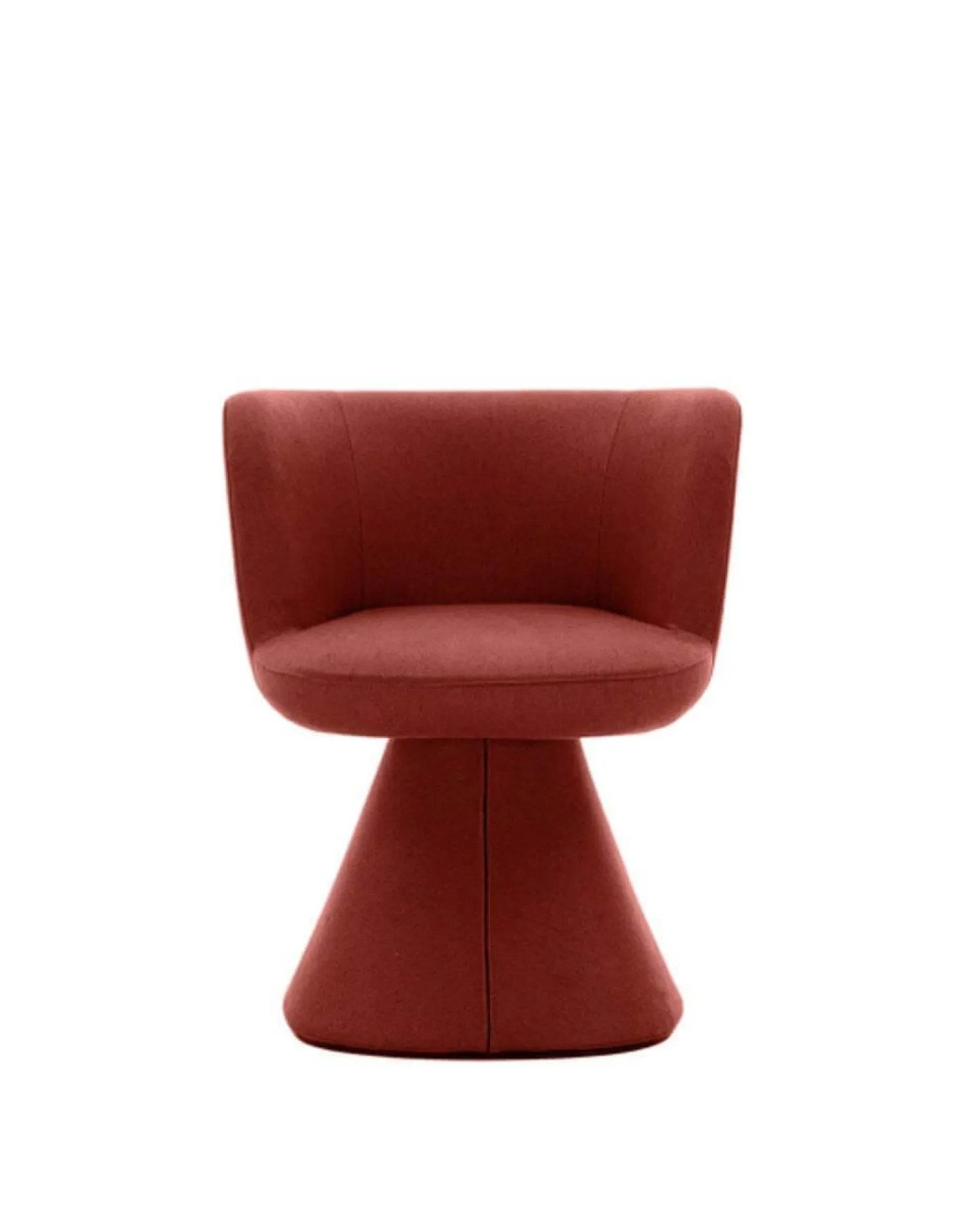 B&B Italia Stuhlsets|Esszimmerstuhl Flair O Stoff Rattier Sara Safran Rot Innenrahmen Stahlrohr