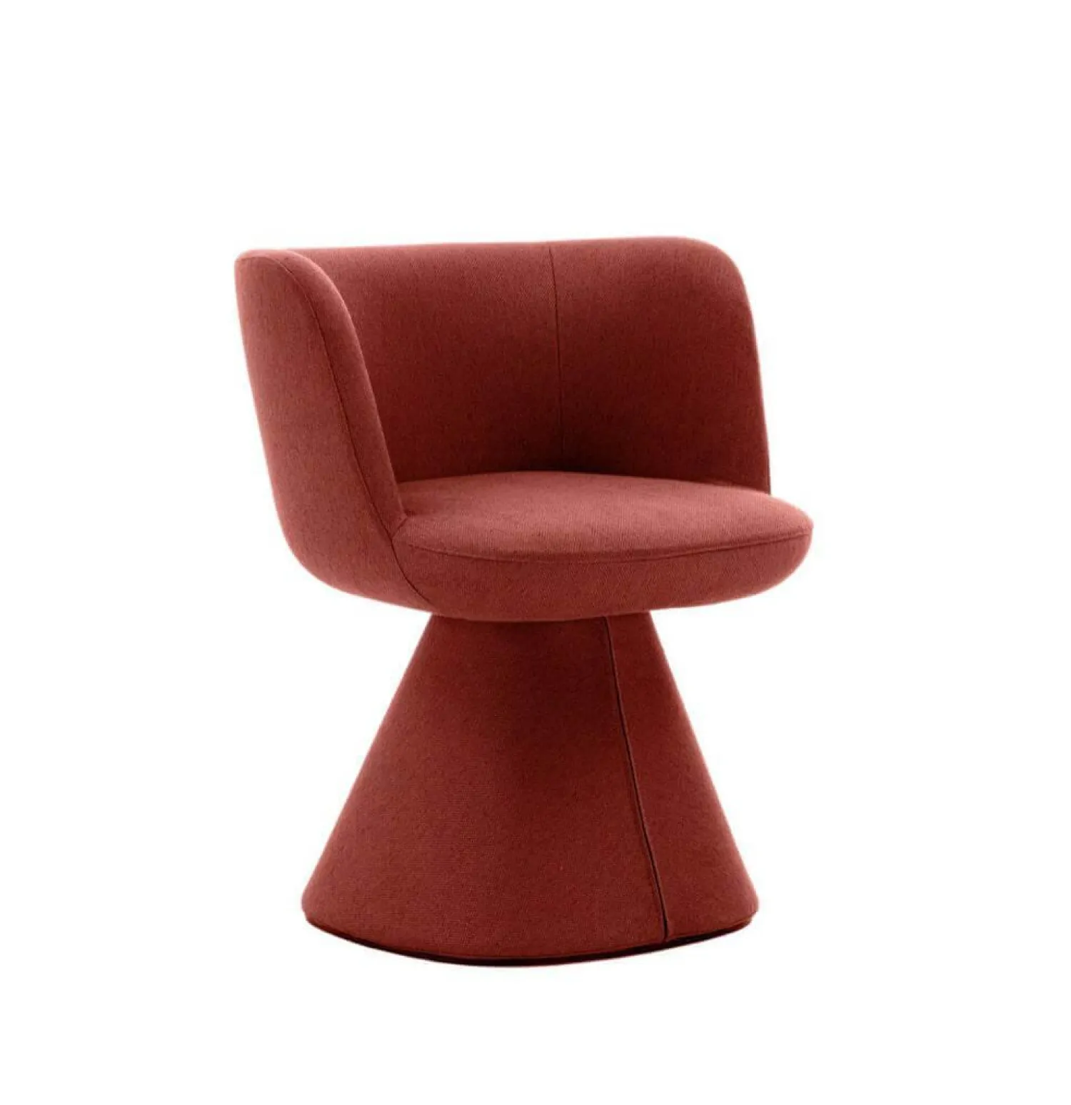 B&B Italia Stuhlsets|Esszimmerstuhl Flair O Stoff Rattier Sara Safran Rot Innenrahmen Stahlrohr