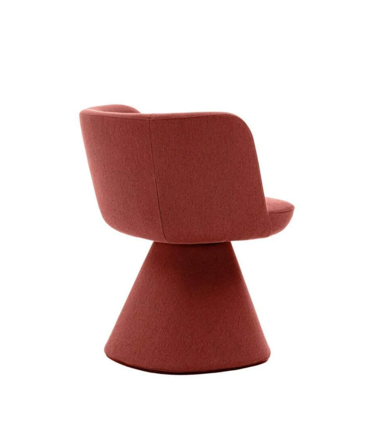 B&B Italia Stuhlsets|Esszimmerstuhl Flair O Stoff Rattier Sara Safran Rot Innenrahmen Stahlrohr