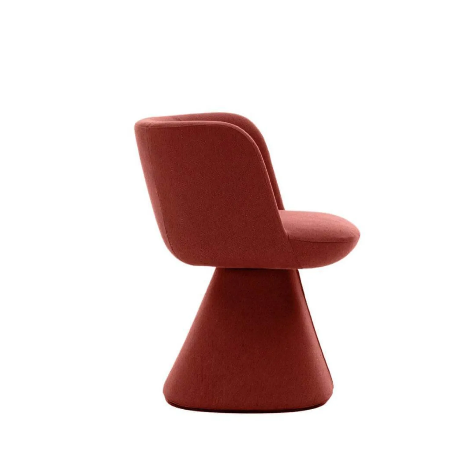 B&B Italia Stuhlsets|Esszimmerstuhl Flair O Stoff Rattier Sara Safran Rot Innenrahmen Stahlrohr