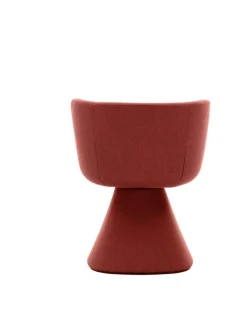 B&B Italia Stuhlsets|Esszimmerstuhl Flair O Stoff Rattier Sara Safran Rot Innenrahmen Stahlrohr