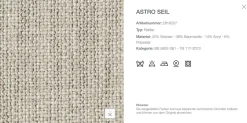 B&B Italia Einzelstühle|Esszimmerstuhl Husk Stoff Rattier Astro Seil Beige Schale Polyurethanharz Weiß Gestell Metall Weiß Lackiert