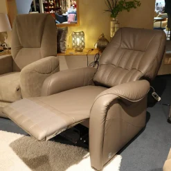 himolla Fernsehsessel|Fernsehsessel Kassel Bezug Leder 71 Torro Vulkan Braun Füße Rollen Kunststoff Schwarz