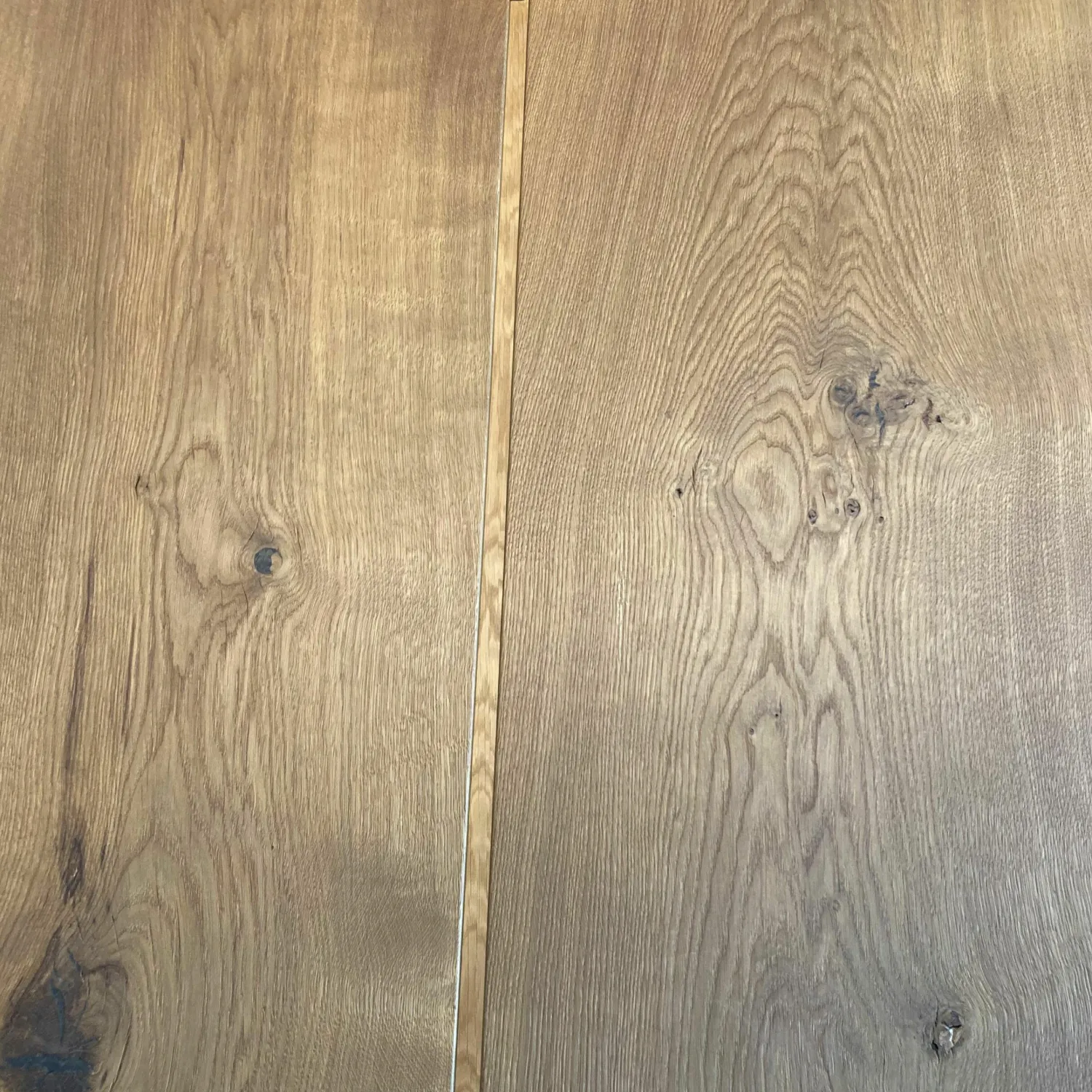 Team 7 Esstische|Fixtisch Echt.zeit Holz Eiche Gebürstet Urig Naturöl Gestell Schwarz Metallwangen