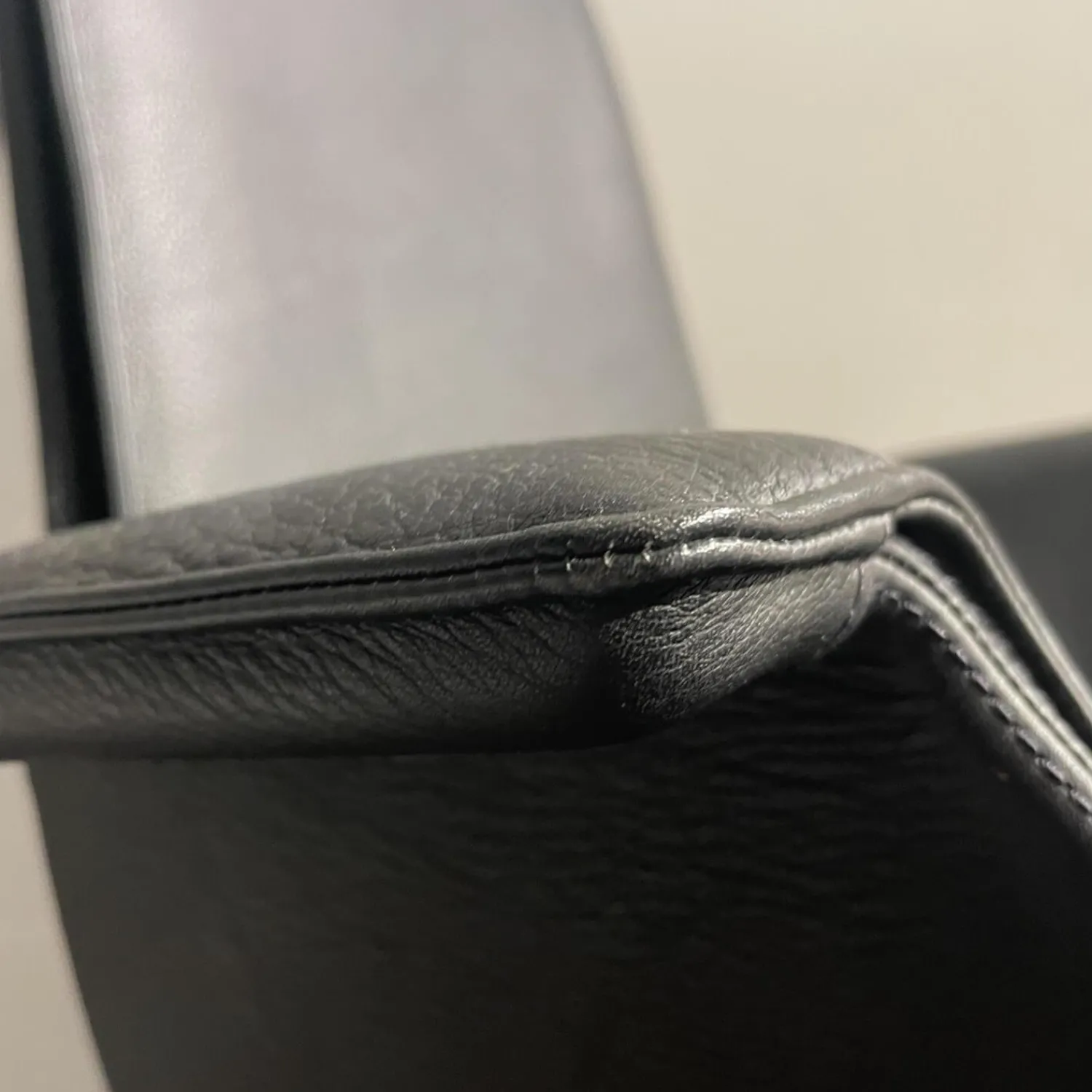 Walter Knoll Relaxsessel|FK Schalensessel Safari Leder Gestell Schwarz Pulver Beschichtet Drehbar 360°