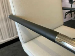 Thonet Einzelstühle|Freischwinger Stoff Cava 3 124 Achatgrau Gestell Chrom