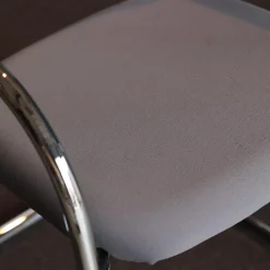 Vitra Einzelstühle|Freischwinger Visavis 2 Bezug Stoff Torso Citterio 76 Antra Gestell Glanzverchromt