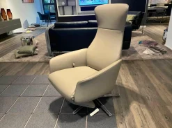 FSM Relaxsessel|Funktionssessel Cleo Leder Taupe A91