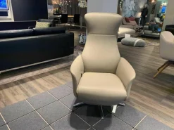 FSM Relaxsessel|Funktionssessel Cleo Leder Taupe A91