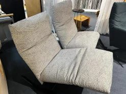 Bullfrog 2-Sitzer-Sofas|Funktionssofa Rockfrog Outdoor Stoff Sprinkle Natur 1404 30 Creme Schwarz Gestell Schwarz Feinstruktur