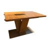 K+W Esstische|Funktionstisch Vari Artisan Eiche Nachbildung Bodenplatte MDF Edelstahldekor Mit Ansteckplatte