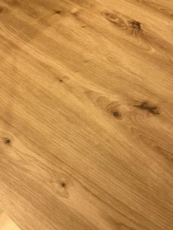 K+W Esstische|Funktionstisch Vari Artisan Eiche Nachbildung Bodenplatte MDF Edelstahldekor Mit Ansteckplatte