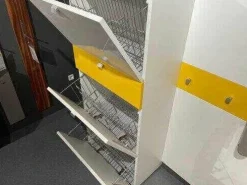 Wittenbreder Garderoben|Garderobe MC UNA Weiß Hochglanz 60HG Mit Gelben Akzenten Hochglanz 75HG