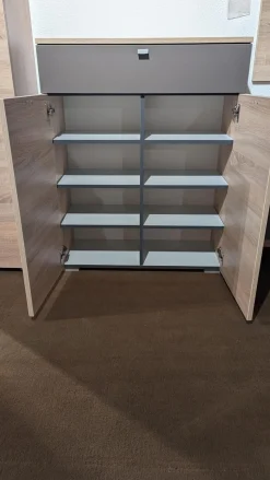 Wittenbreder Garderoben|Garderobe Multi Color Una Bardolino Eiche Dekor Absetzung Lava Dekor Grau