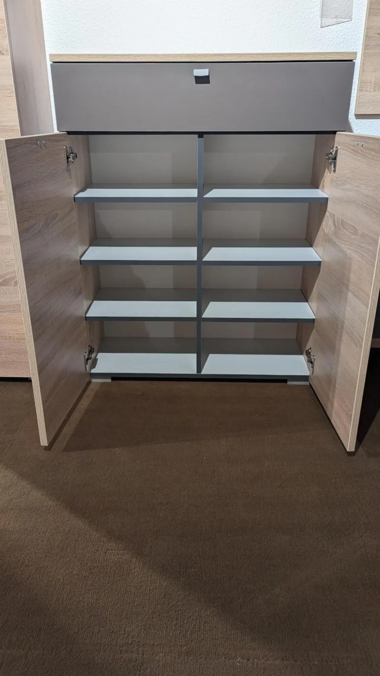 Wittenbreder Garderoben|Garderobe Multi Color Una Bardolino Eiche Dekor Absetzung Lava Dekor Grau