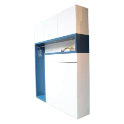 Sudbrock Garderoben|Garderobe Tando Glattlack Blütenweiß Mit Beleuchtung